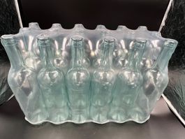 18 leere Bordeaux-Weinflaschen aus Klarglas, 75cl, ∅70mm OVP