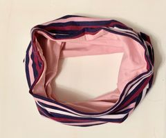 HANDMADE Schlauchschal Pink-bordeaux wendbar
