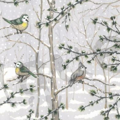 Tovaglioli: Serviette snow paradise (1456) 2Stk. – Nuovo (secondo la descrizione) da Schlatt TG venduto da kreativ-atelier