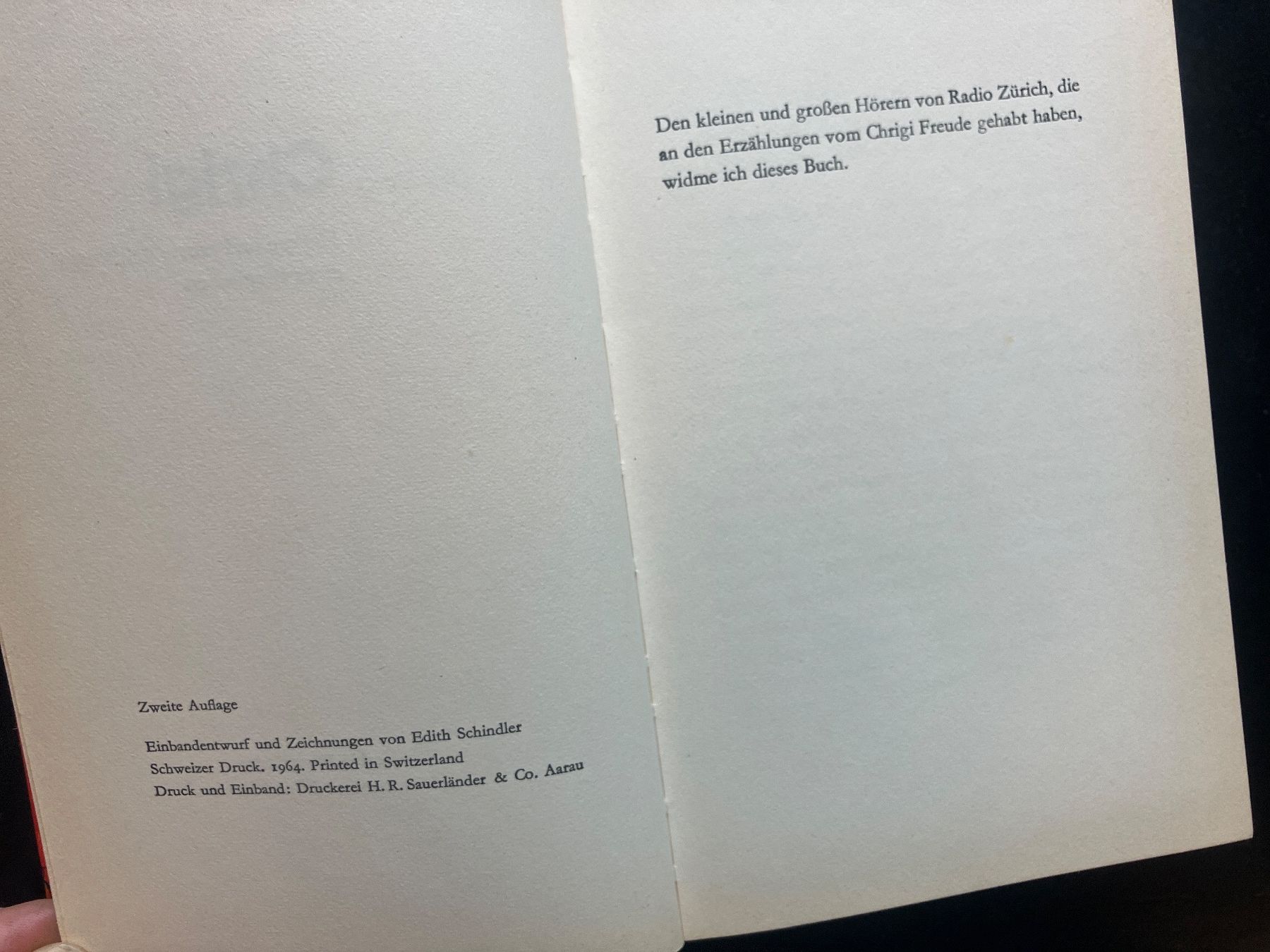Bücher: Chrigi. O. Meyer, 1964 – Gebraucht aus Wangen ZH von day01 2