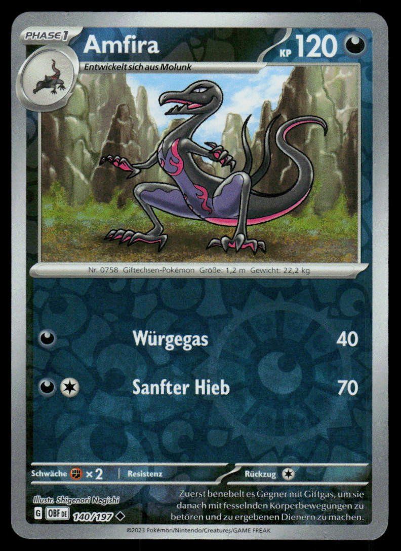 Pokémon Sammelbilder & Trading cards: Pokemon Amfira 140/197 – Gebraucht aus Herisau von Pokemon2025