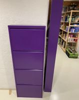 Schuhschrank Metall lila 4 &5 Fachböden (gross&klein)