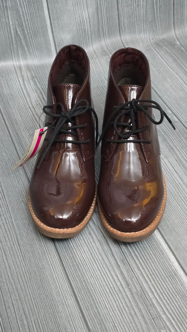 Scarpe da donna: Prendini Lack Schnürschuhe - 37 - Bordeaux / Weinrot – Nuovo (secondo la descrizione) da Thalwil venduto da VitaMini 2