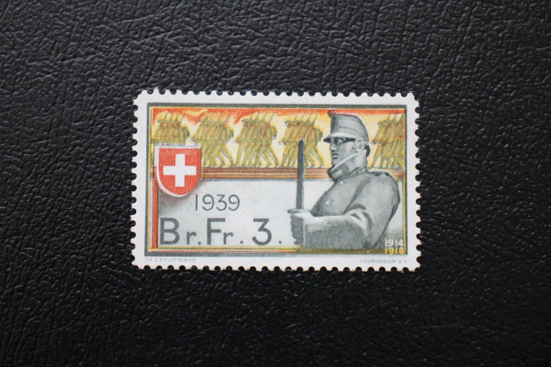 Alle Briefmarken: Br. Fr. 3. Soldatenmarke 1939 – Gebraucht aus Wiedlisbach von Hrudolfo