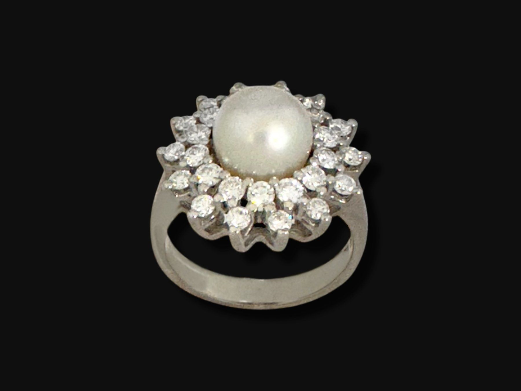 Bucherer Anelli: BUCHERER, Perlen - Diamant - Cocktailring – Usato da Zuzwil SG venduto da artimmo 3