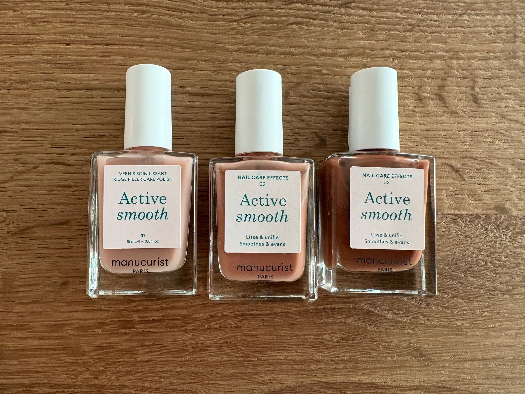 Smalto per unghie: Manucurist - Nagellack-Set Active Smooth in 3 Farbtönen – Usato da Zürich venduto da cassandra1504
