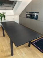 Ausziehtisch schwarz Holz furniert guter Zustand, Ikea