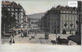 Geneve - Rue du Mont Blanc, Hotel Suisse