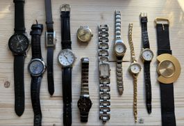 Konvolut 10 Armbanduhren, diverse Marken