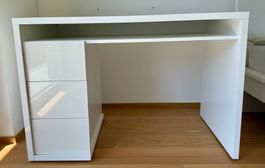 Schreibtisch Weiss Hochglanz