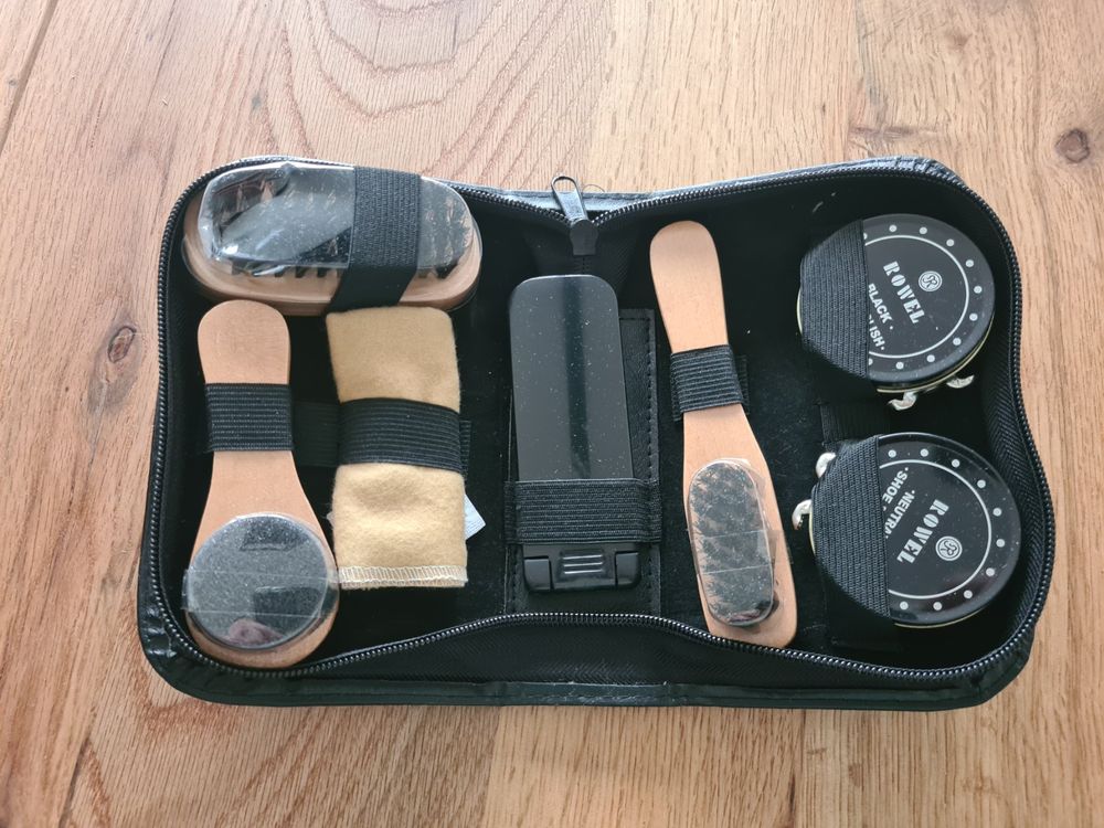 Schuhputzset Venezia 12-teilig – Hochwertige Schuhpflege Zuhause