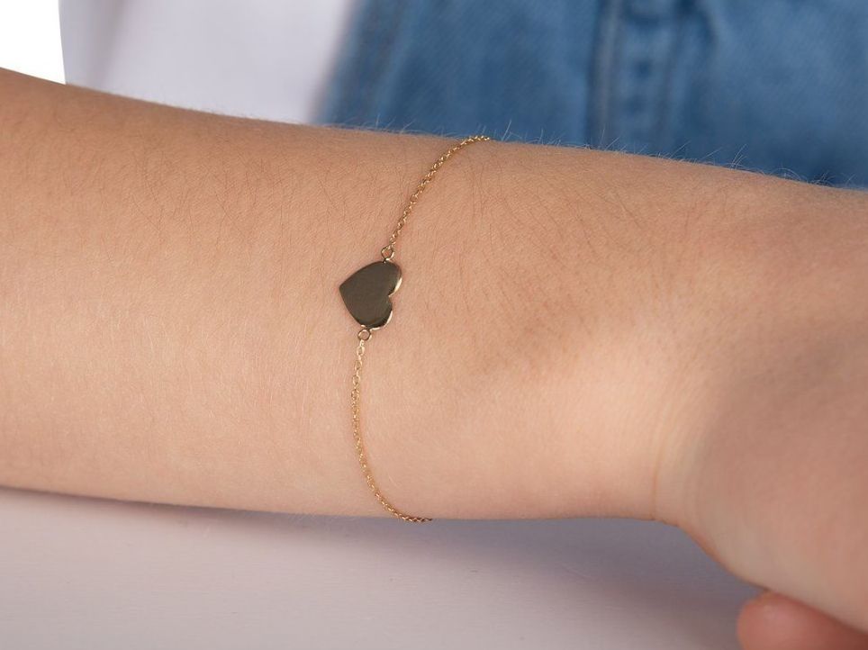 Bracciali & Braccialetti: Mädchen-Armband 375er Gelbgold – Nuovo e nell'imballaggio originale da Hemmental venduto da Royalgold 1