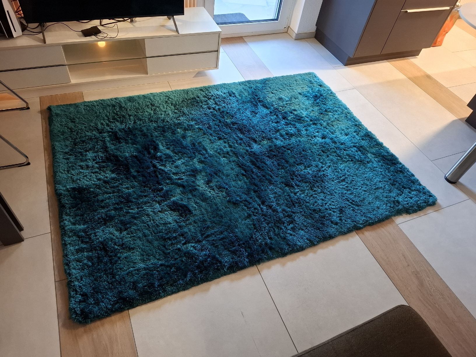 Tapis: Flauschteppich türkis – D'occasion à Läufelfingen par pro_z79n