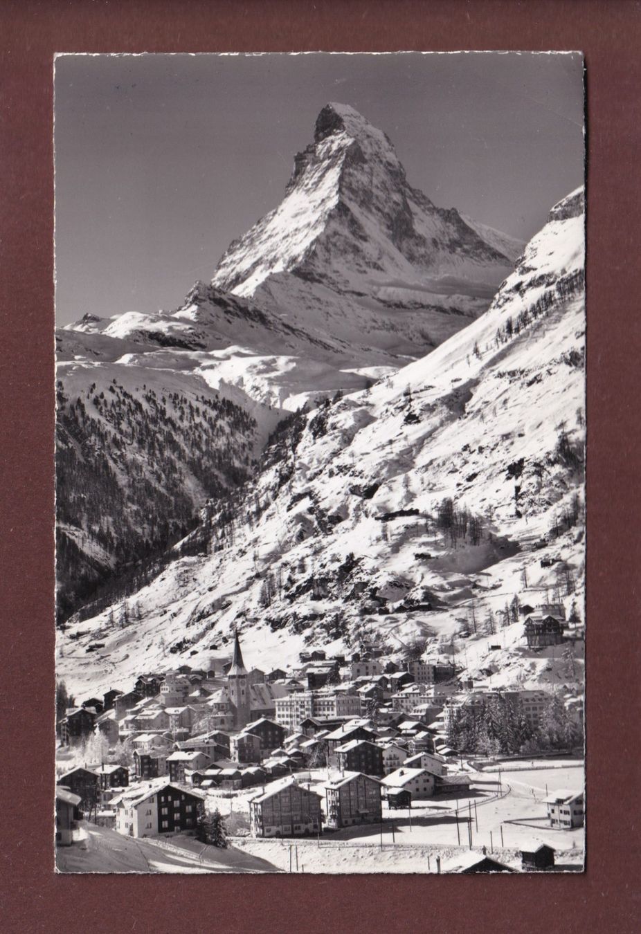 Cartoline postali: ZERMATT - Matterhorn - 1961 – Usato da Pully venduto da nicecards