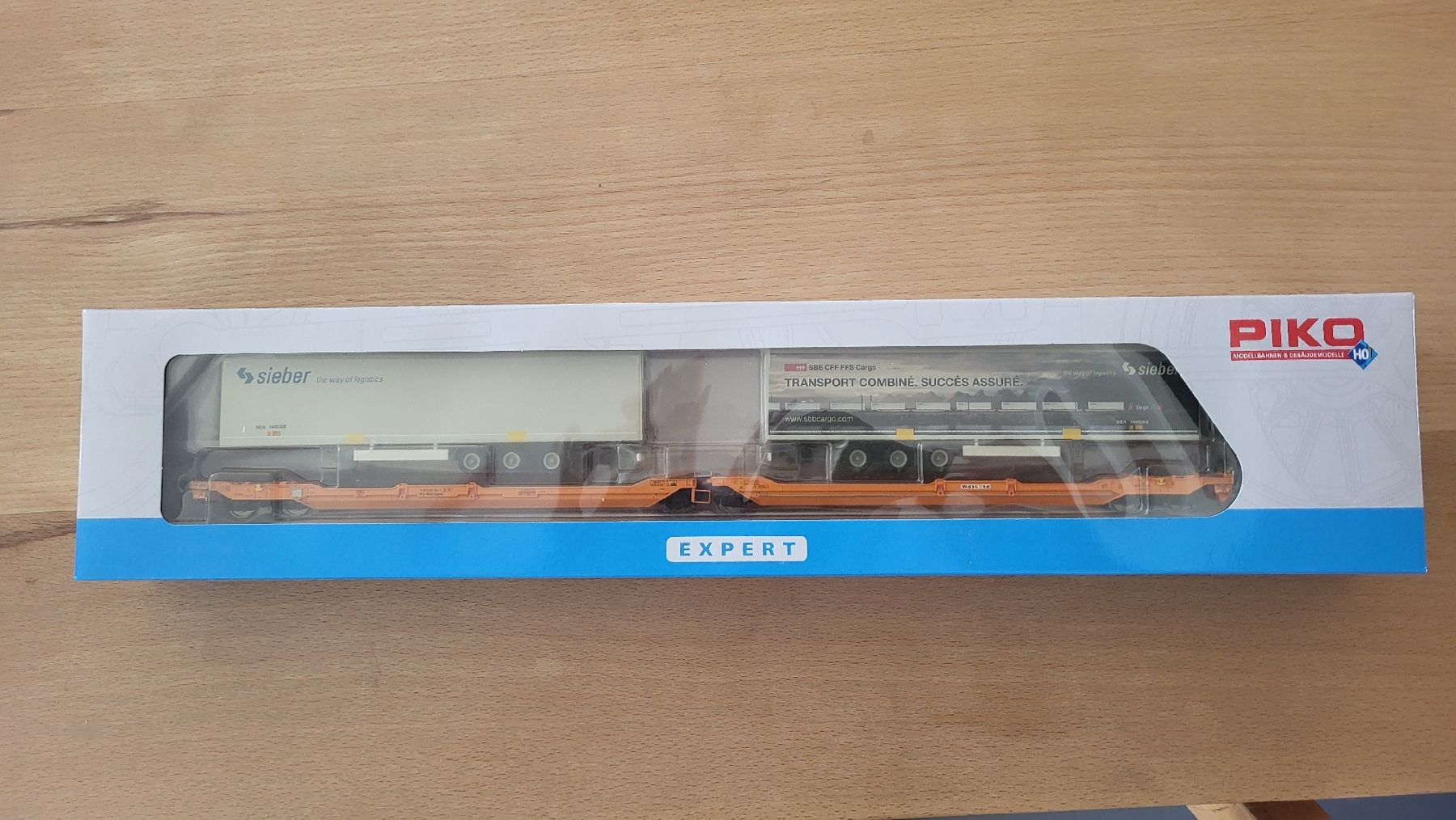 Piko Modellini di ferrovie: PIKO T3000e  Sdggmrs WASCOA +Sieber Trailer – Nuovo e nell'imballaggio originale da Basel venduto da Lafadarsch