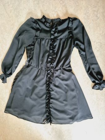 KLEID DRESS PINKO SCHWARZ XS 34 NEU NP 480 CHF TOP ZU JACKE