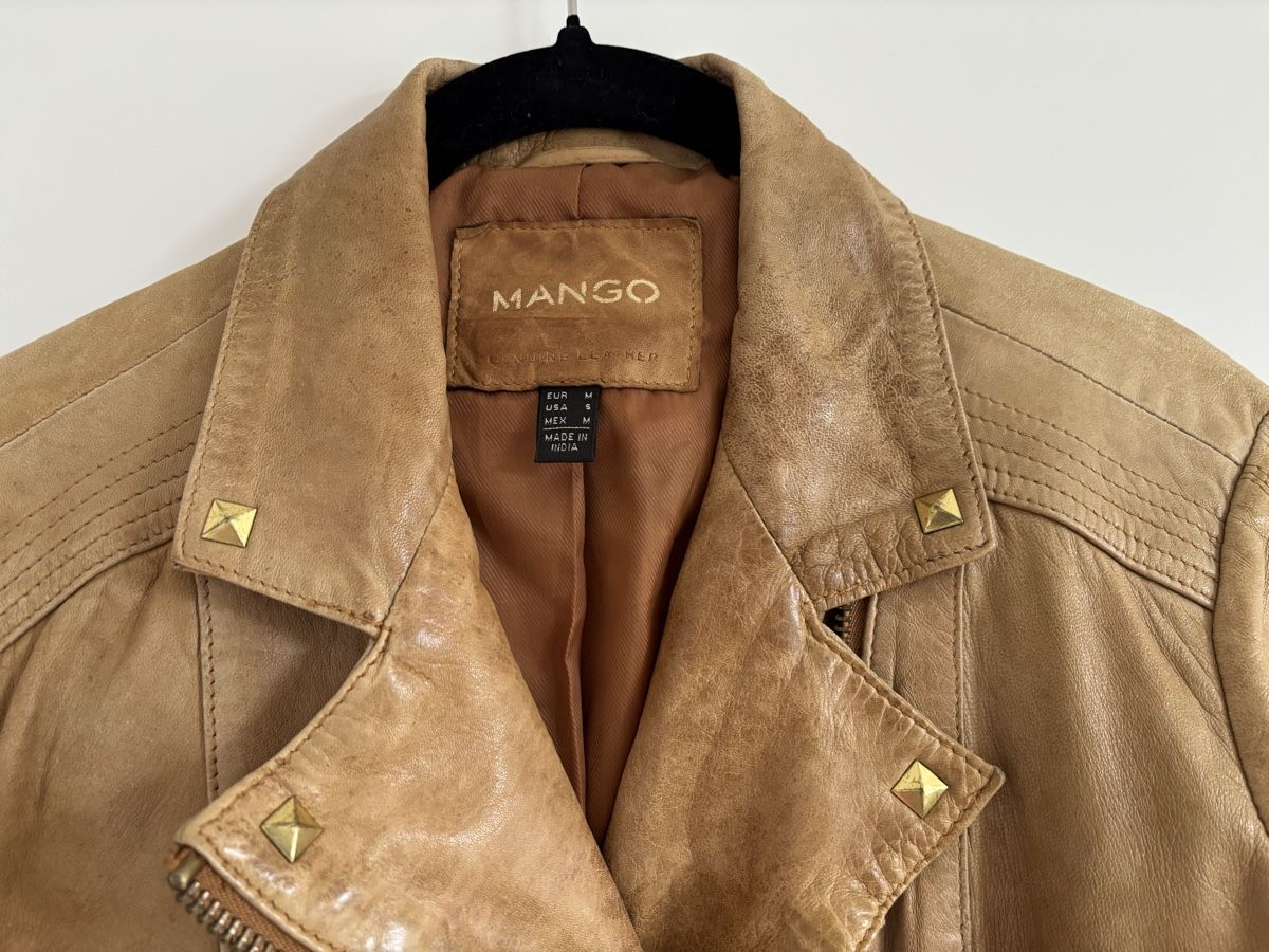 Mango Giacche: Lederjacke:  Mango  leather biker jacket Size M – Usato da Zürich venduto da cha_jz8q 2
