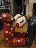 Table Clown Vintage papier carton , Objet Déco Insolite