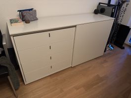 Sideboard mit 4 Schubladen und Schiebetüre