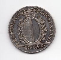 (1260) Luzern, Taler (40 Baz) 1796 top