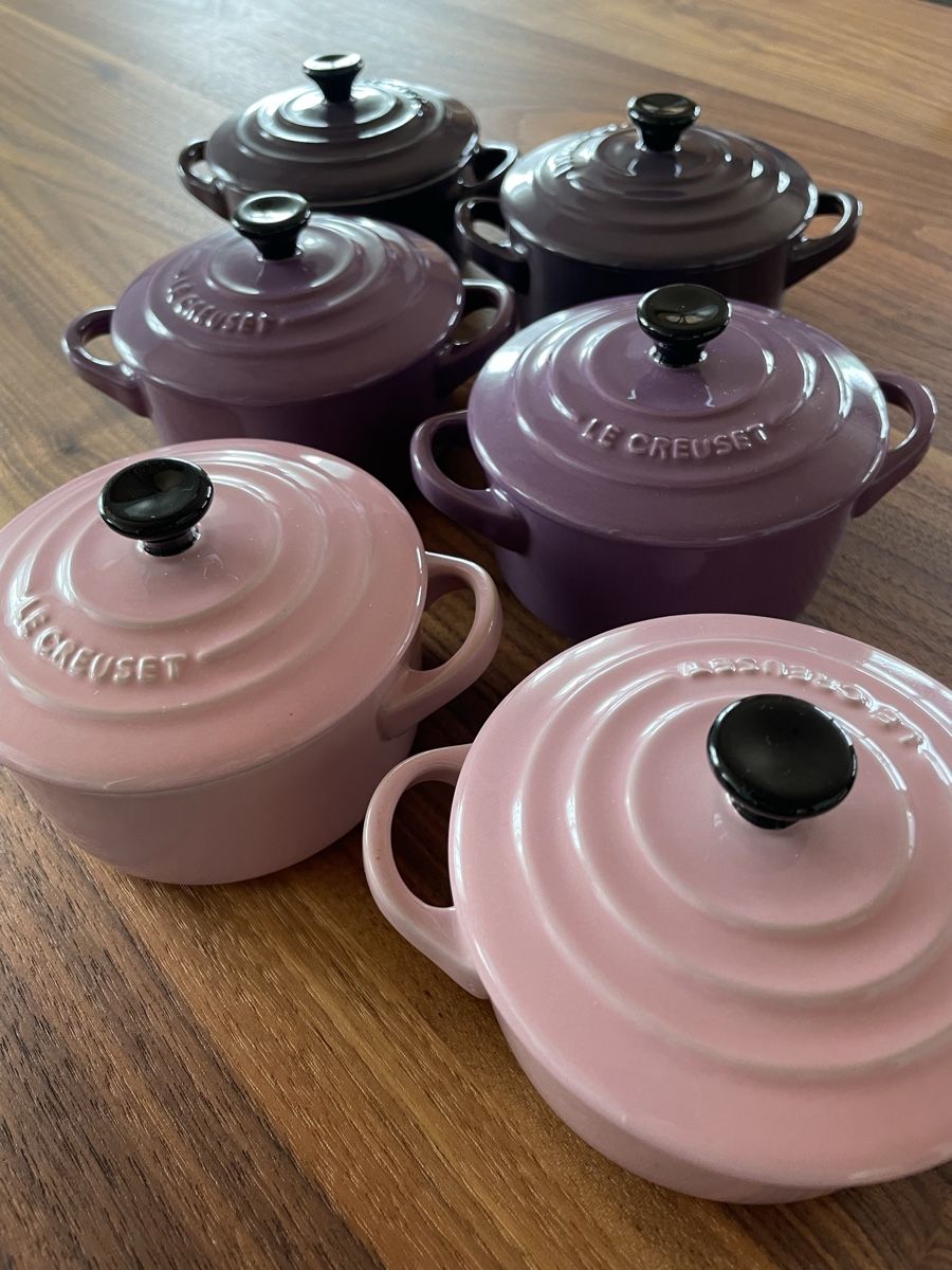 Teglie da forno: Le Creuset Cocottes 6er Set Pastellfarben – Usato da Menziken venduto da FS-Creativity