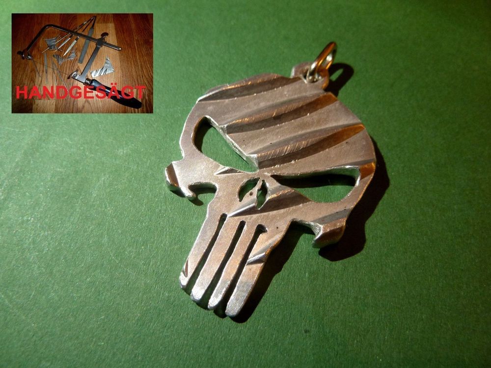 Marvel Punisher Schlüsselanhänger – Metall-Keychain Mit 3D-Logo, Offizielles Lizenzprodukt