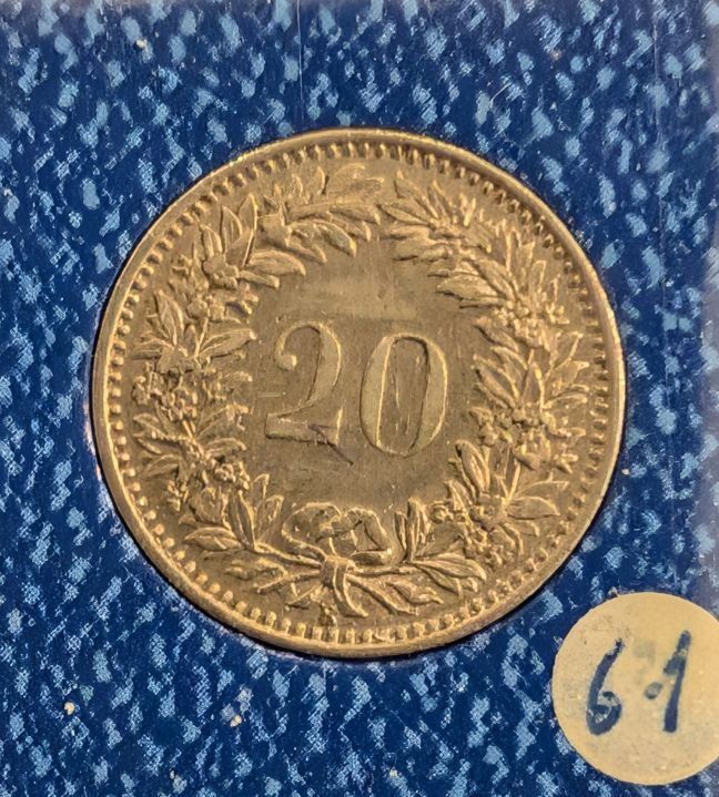 Tutti le monete: 20 Rappen 1961 – Usato da Arch venduto da coinsandmore 1