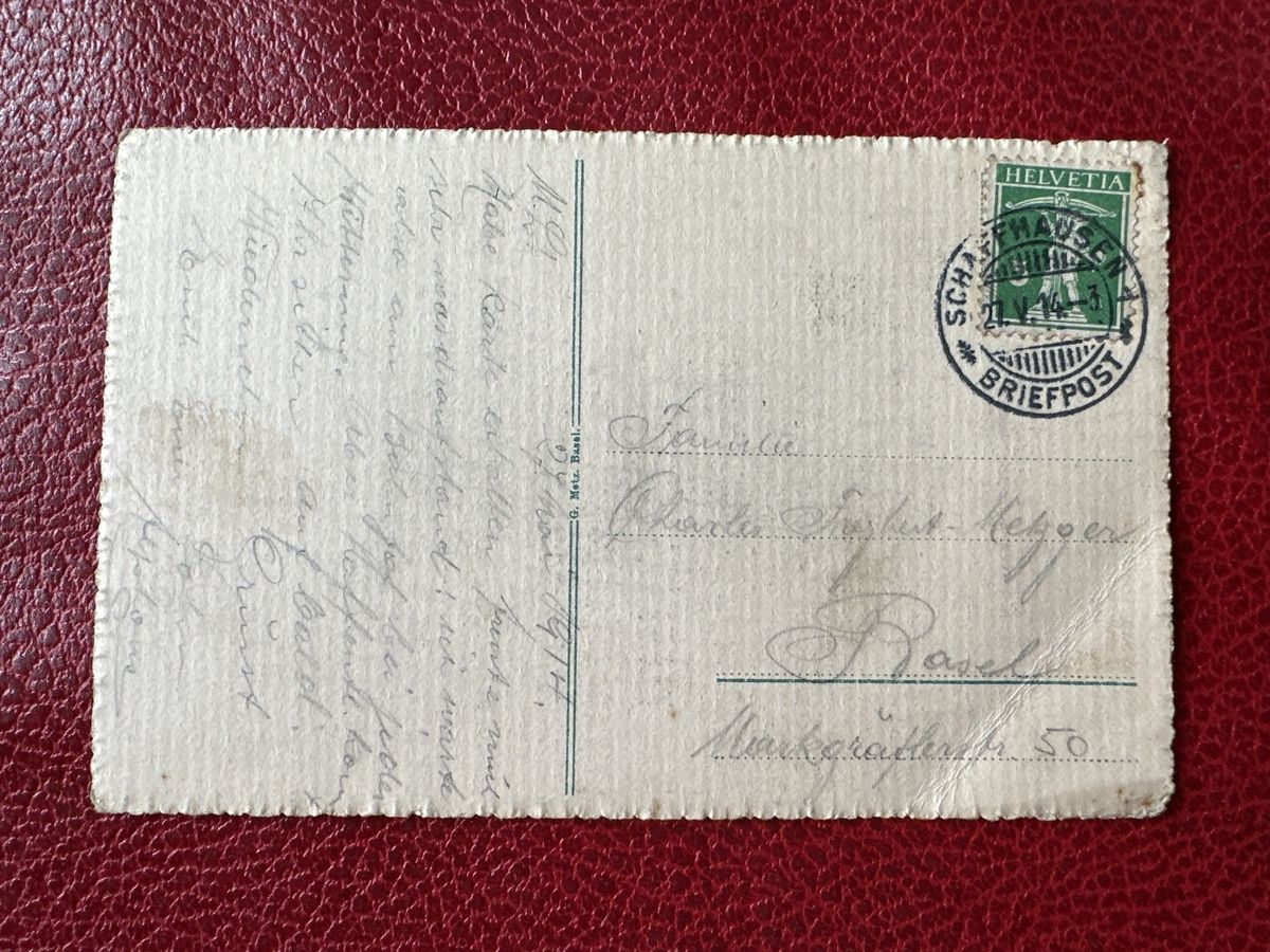 Cartoline postali: Alte Postkarte  – Usato da Basel venduto da Marlise015 1