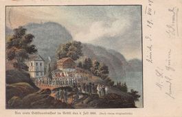 Erstes Grütlizentralfest am 8. Juli 1849, gelaufen 1908
