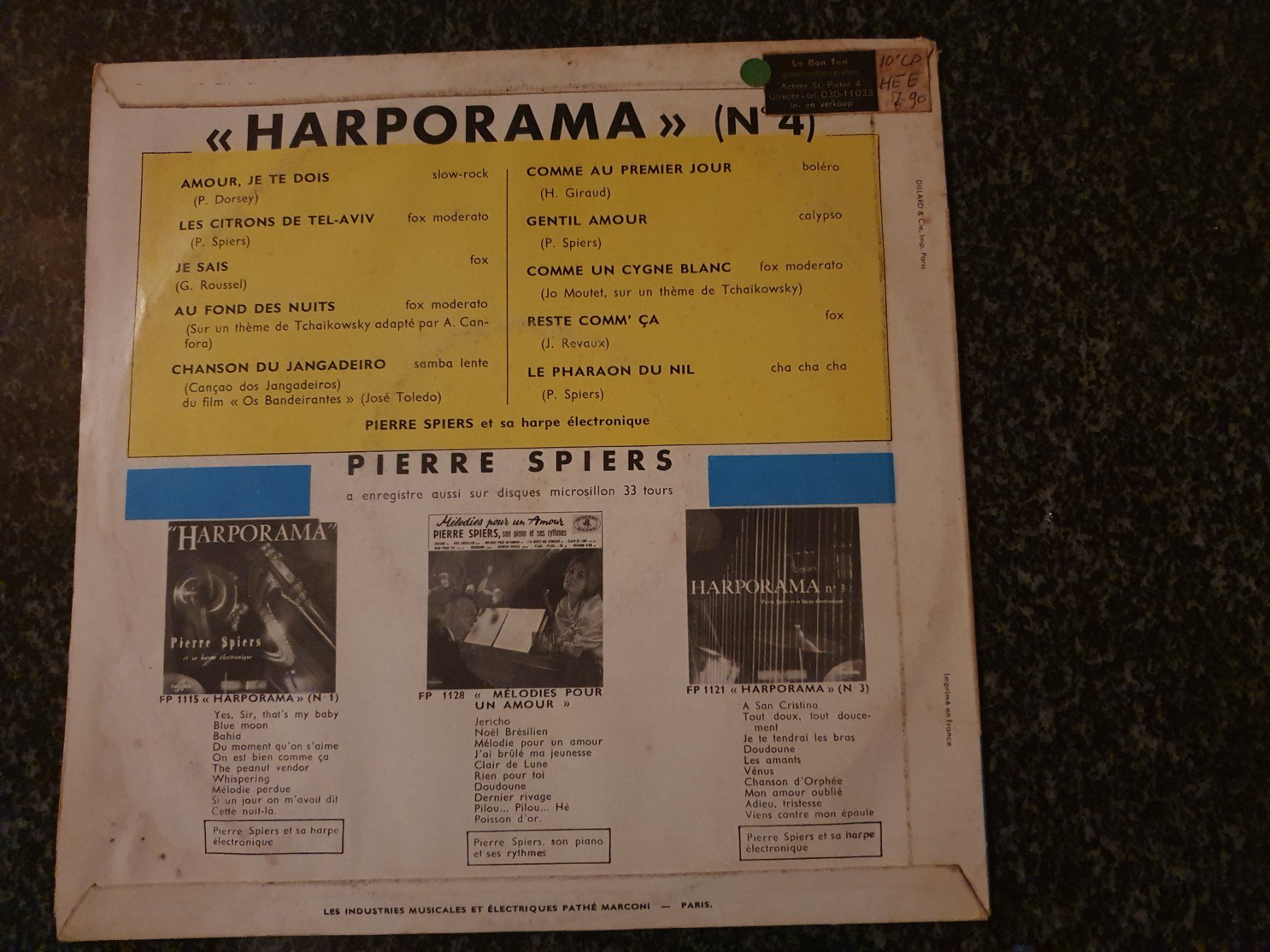 Dischi in vinile: Schallplatte- Harporama No4 – Usato da Grandval venduto da JeroenK 1