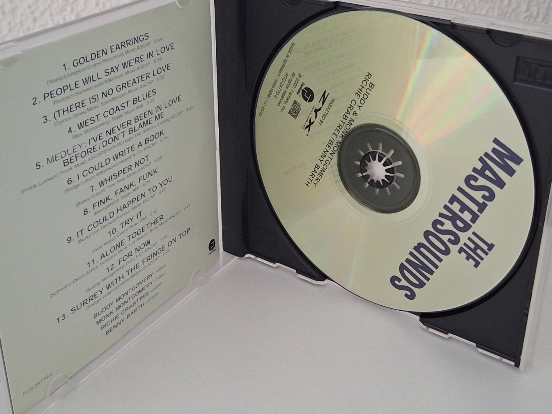 CD: CD The Mastersounds-  Buddy Monk Montgomery Richie Crabtree – Usato da Aarberg venduto da Jackup1 2