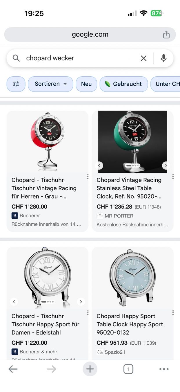 Chopard Sveglie: Chopard Wecker – Nuovo (secondo la descrizione) da Wiesendangen venduto da Drachen12 3