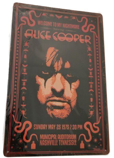 Insegne: Alice Cooper - Blechschild  (neu, OVP) – Nuovo e nell'imballaggio originale da Wilen b. Wollerau venduto da morethanmusic
