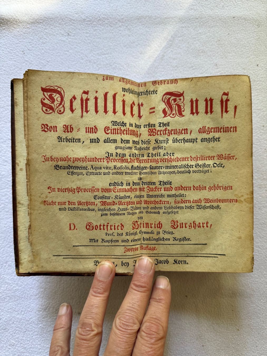Libri: Destillierkunst 1747/1748 – Usato da Bern venduto da xberg36
