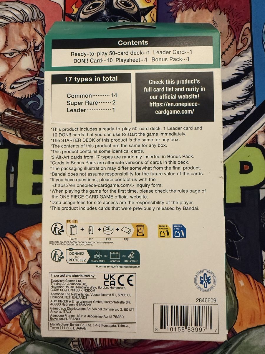 Bandai Carte collezionabili: One Piece Card Game Starter Deck Luffy & Ace ST30 neu – Nuovo (secondo la descrizione) da Winterthur venduto da SoraV 7
