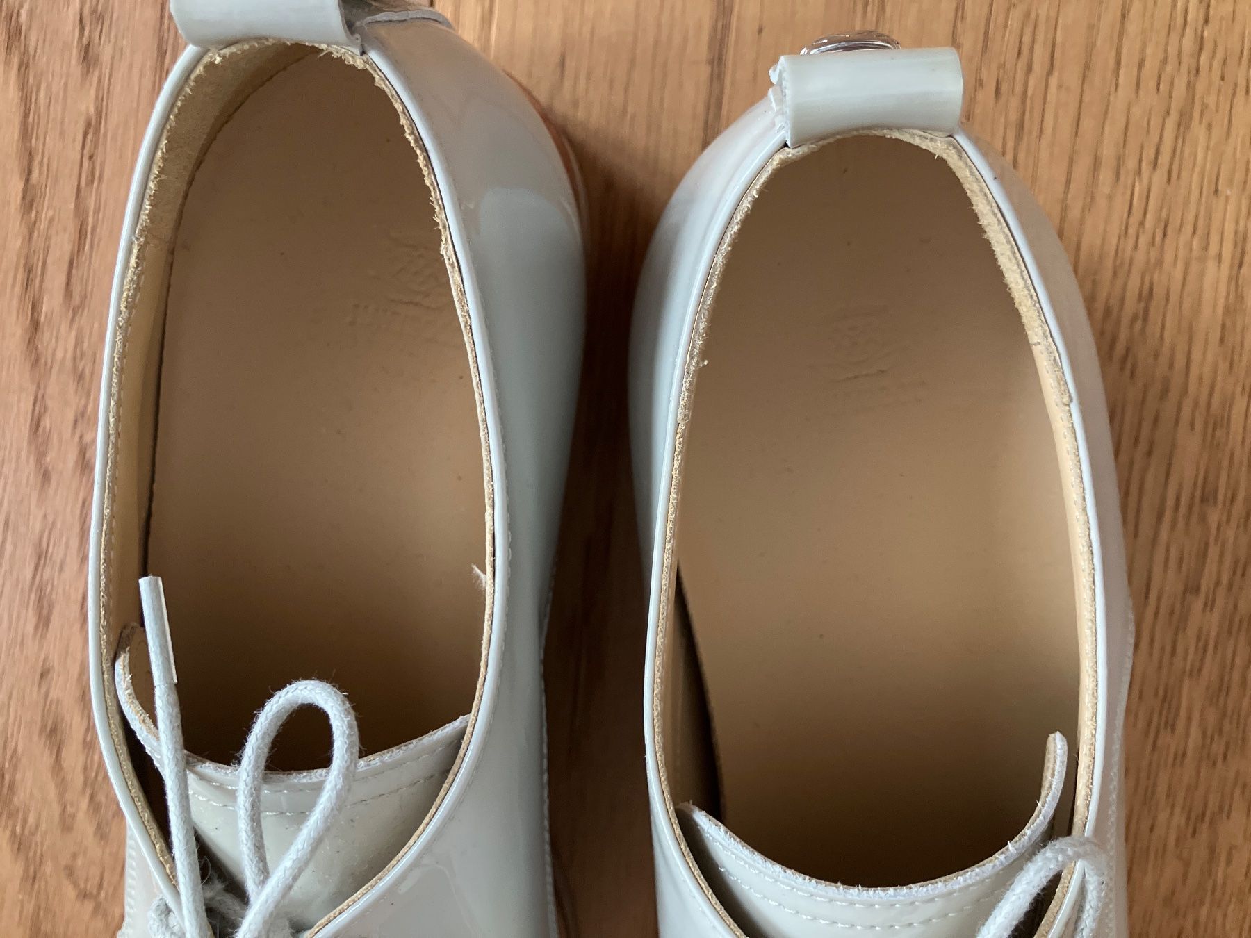 Navyboot Damenschuhe: Schnürschuhe Lackleder hellgrau Grösse 38 – Neu (gemäss Beschreibung) aus Unterägeri von Bettsofa123 5