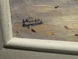 Ölgemälde L.Kumbo Raymond Afrika Szene signiert gerahmt