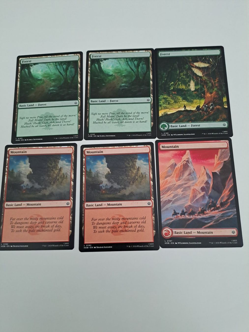 Magic The Gathering Carte collezionabili: Mtg Der Hobbit Fullartländer foil usw – Usato da Lüchingen venduto da taumin 2