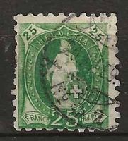 CH067b - Helvetia debout 67b obl.