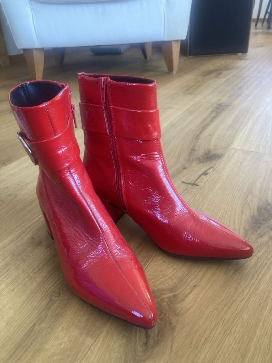 Scarpe da donna: Rote Heine Stiefeletten, Grösse 36 – Usato da Adliswil venduto da adliman