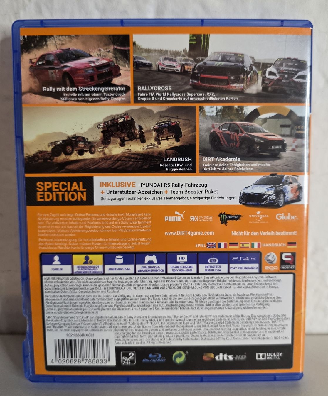 Giochi: Spiel DiRT 4 Special Edition PS4  – Usato da Ehrendingen venduto da lax21 1