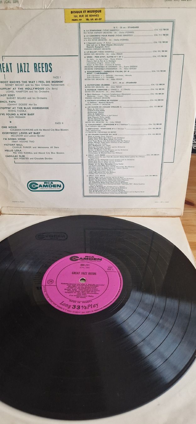 Dischi in vinile: Vinyle Jazz Rare - Great Jazz Reeds – Usato da Yvonand venduto da RF-VINYL 2