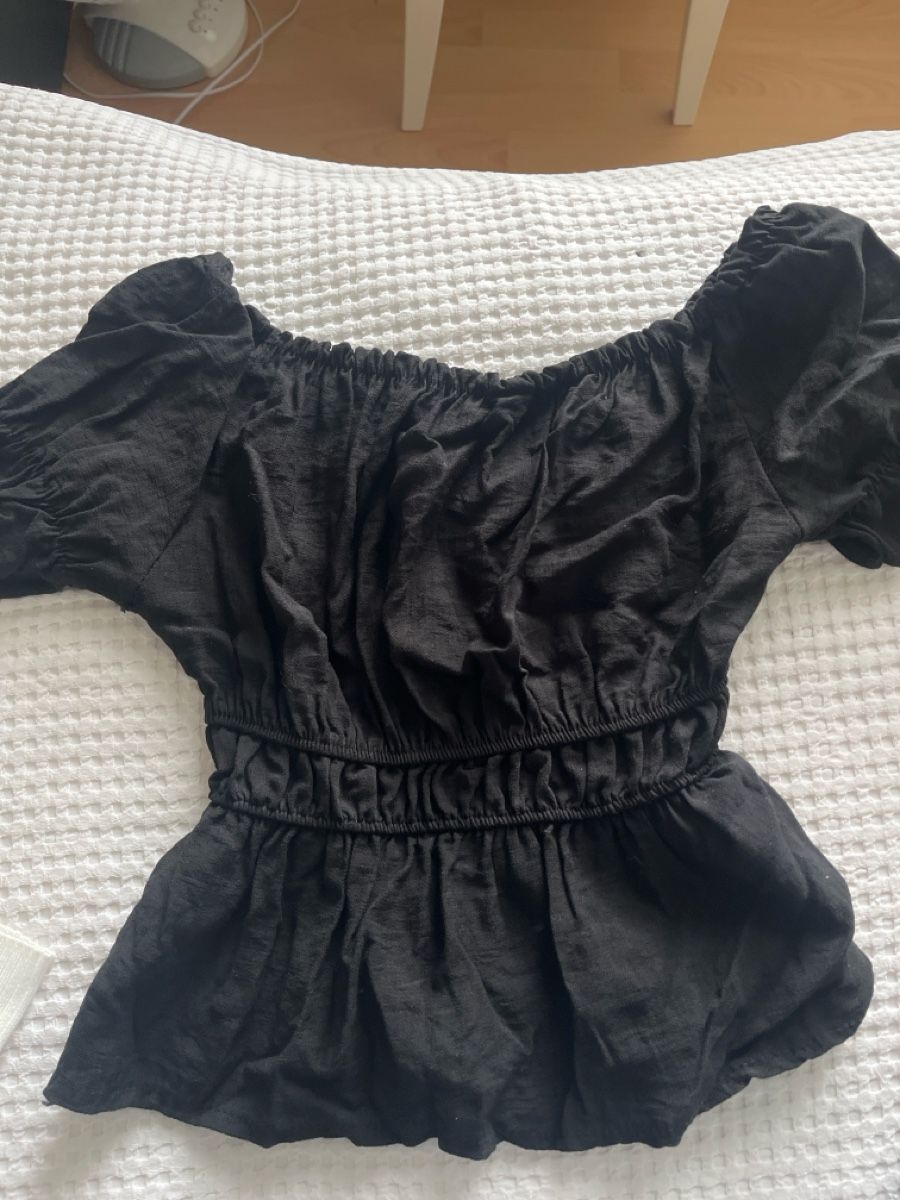 Top: Top, schulterfrei, Gr. S, Schwarz – Nuovo (secondo la descrizione) da Arch venduto da sibylle.anne