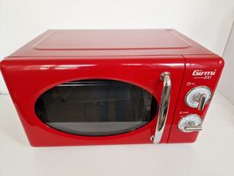 Mikrowelle Girmi Rot im Vintage Syle