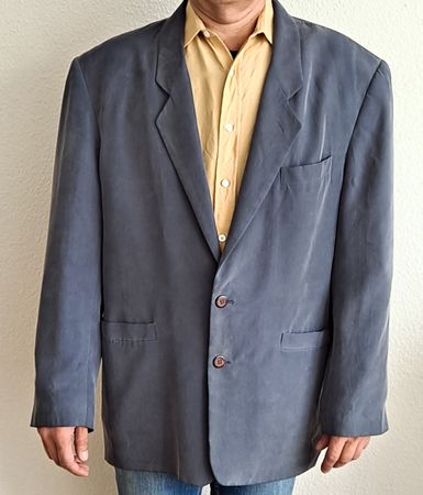 Reine Seide Herren Blazer Gr 54