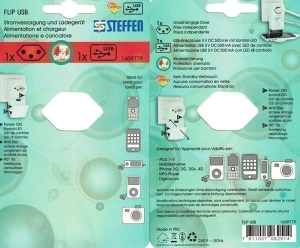 Spine: Steffen Steko Flip 1 x USB – Nuovo e nell'imballaggio originale da Spreitenbach venduto da mario-shop.xs 1