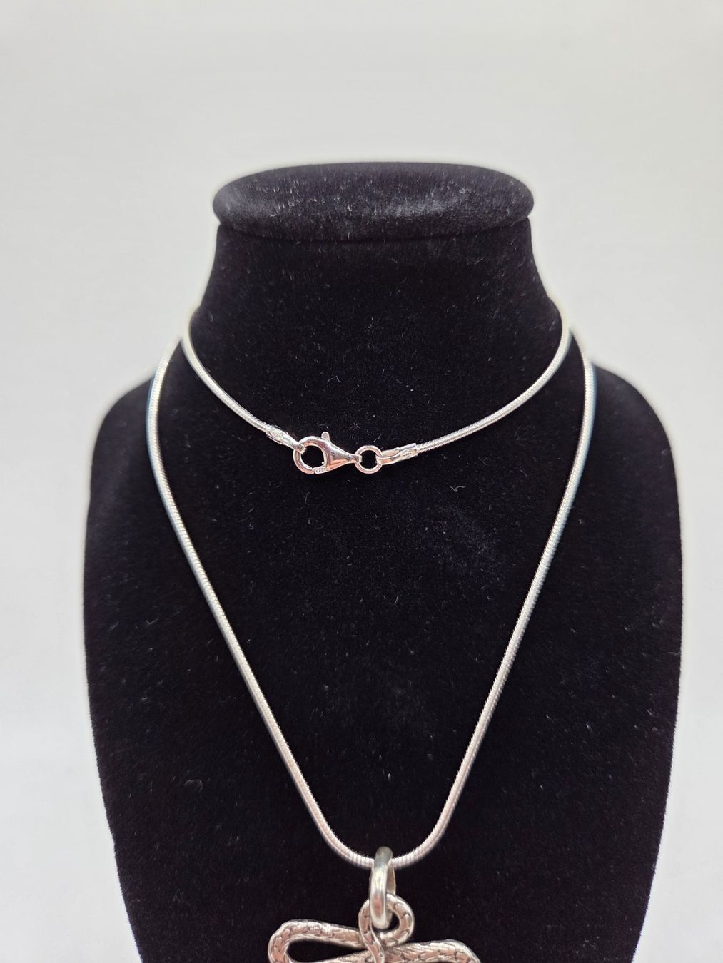Catenine: Schlangenkette mit Schlangen Anhänger 925 Silber – Usato da Füllinsdorf venduto da Faulan_6 2