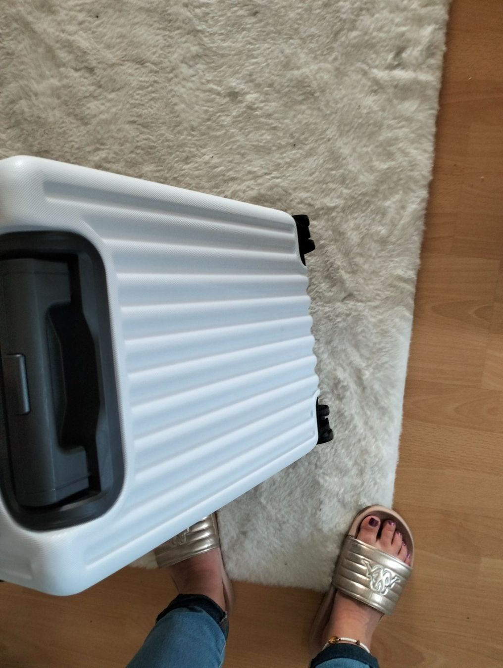 Altro in Aeronautica: Top Trolley Weiss mit Schloss - handgepäckgrösse – Nuovo (secondo la descrizione) da Rickenbach b. Wil venduto da lilagirl 6