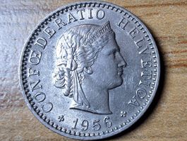 20 Rappen 1956 - vorzüglich!