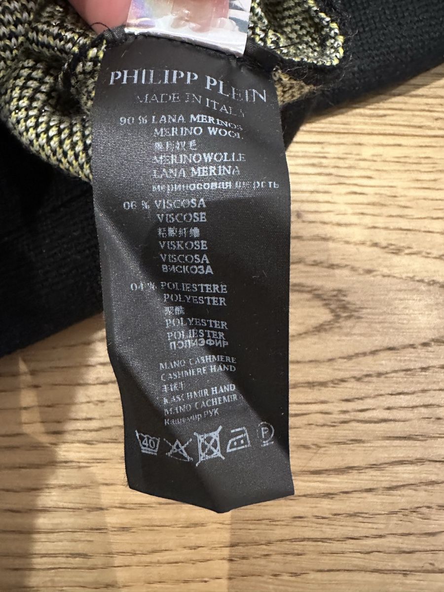 Philipp Plein Maglioni & Felpe: Philipp Plein Pullover Merino Wolle schwarz neuwertig – Nuovo (secondo la descrizione) da Hergiswil NW venduto da SilSa 4